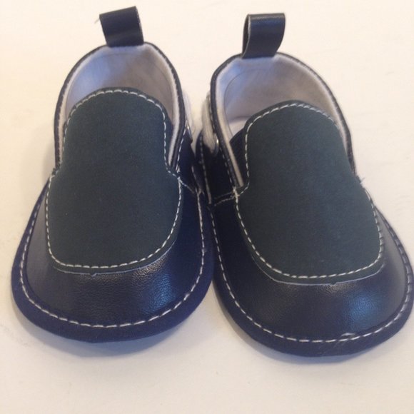 4/$15 Infant Baby Shoes Navy Loafers size 1 - Picture 1 of 7
